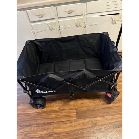 220L Collapsible Foldable Wagon with 330lbs Weight Capacity, Heavy Duty - Picture 2 of 2